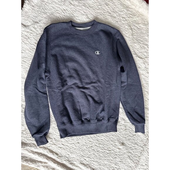 Champion eco blue crew neck sweatshirt  Men's SMALL - Picture 4 of 5